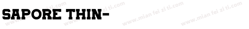 Sapore Thin字体转换